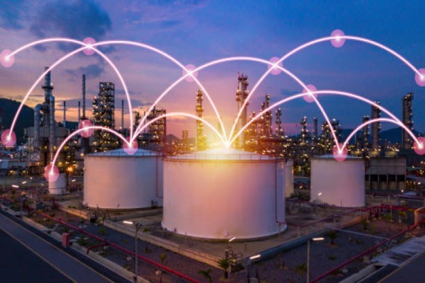 Oil and Gas Plant Radio Signal Transmission