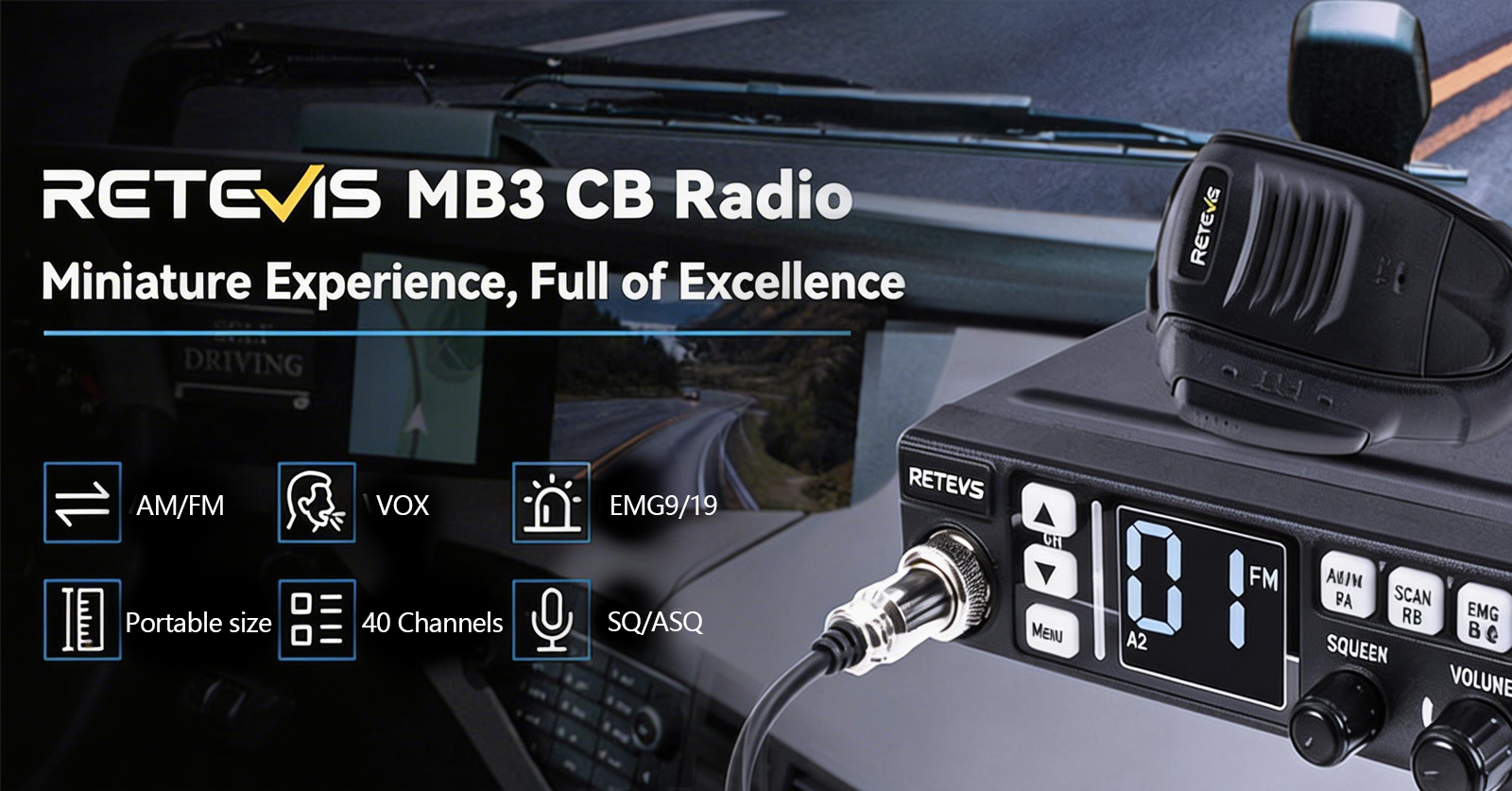  Retevis MB63 CB Radio 