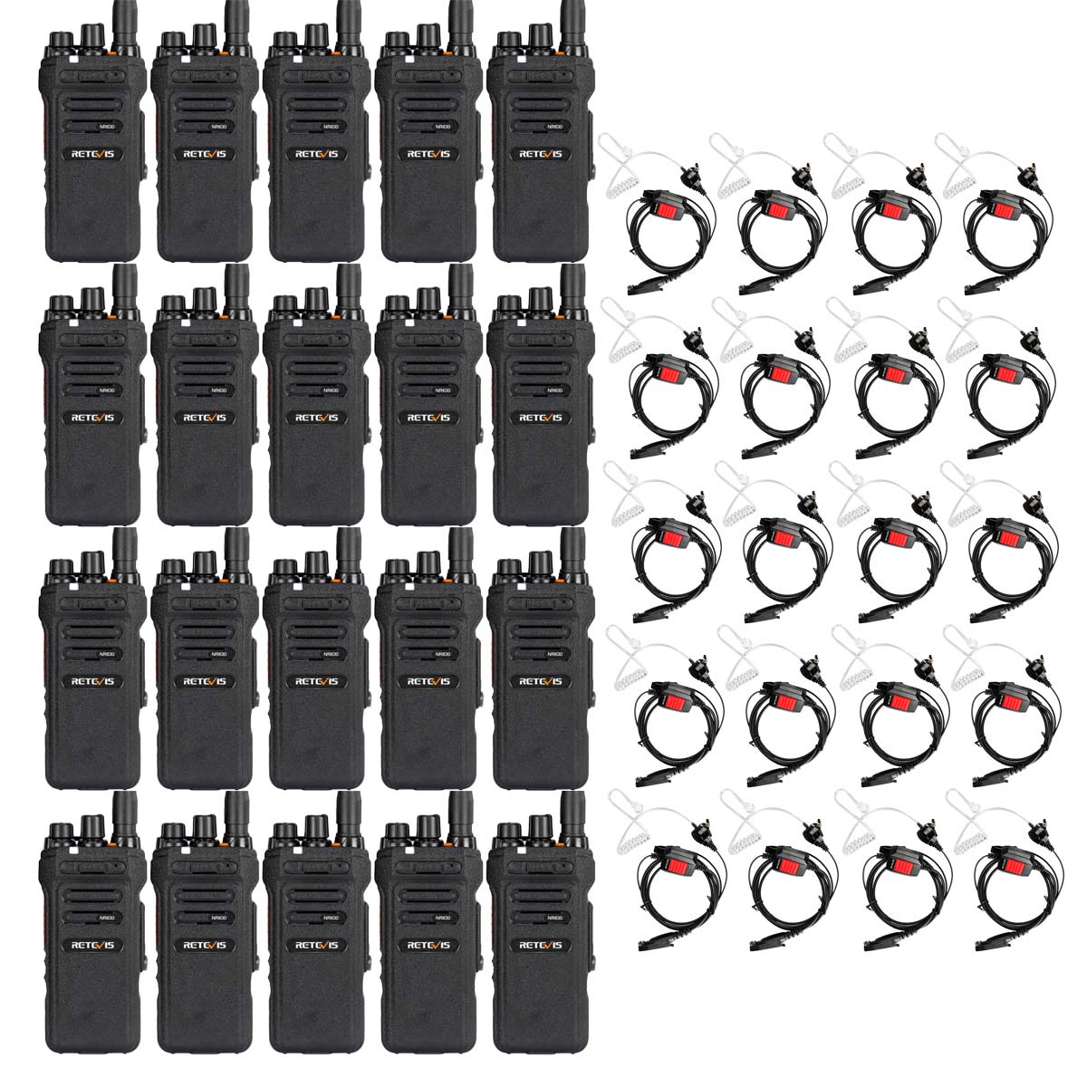NR630 10W Waterproof UHF Radios with Earpiece Kit