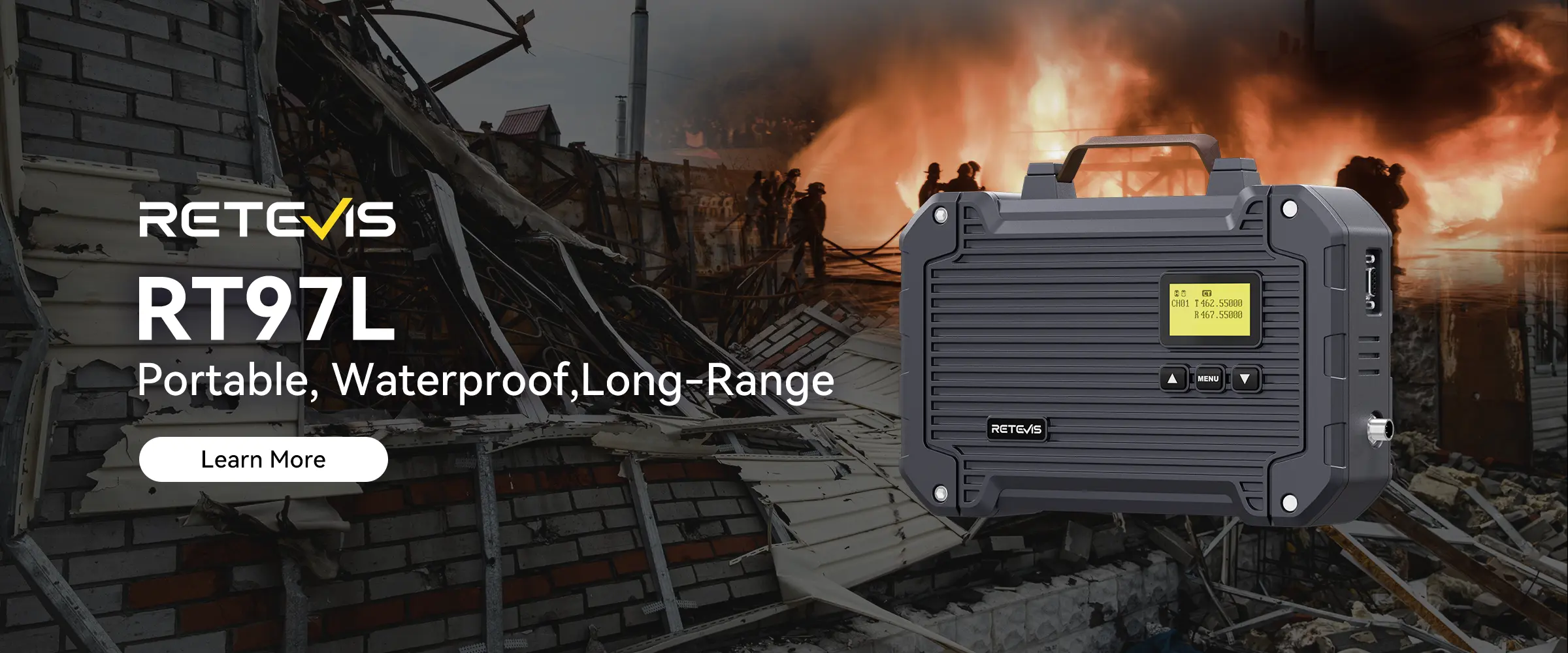 Retevis RT97L Upgraded Duplexer Power &middot; Rugged Portability