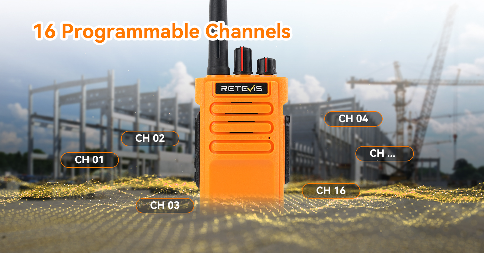 Retevis RT29 with 16 programmable channels