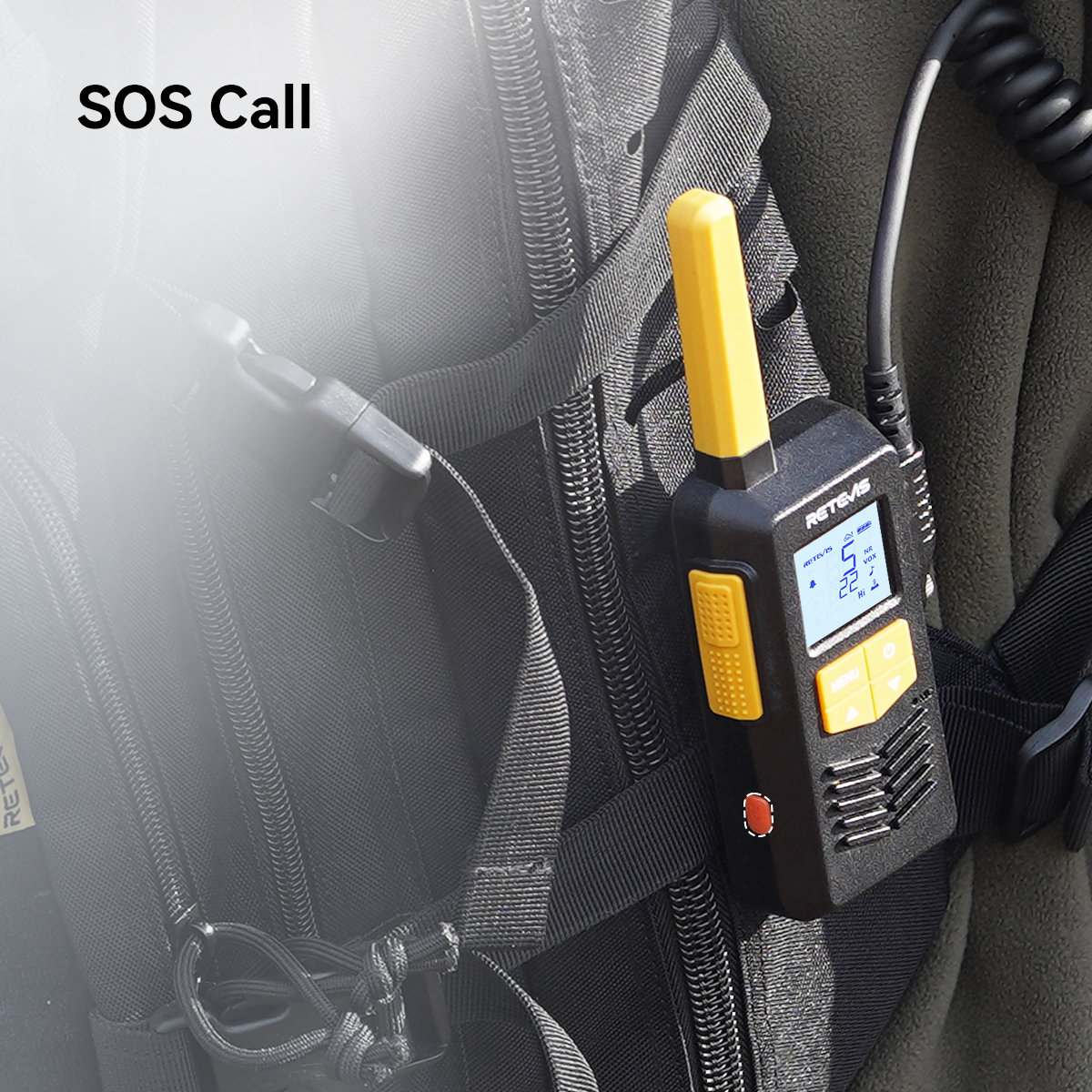 Eztalk 2S walkie talkie with sos emergency alert