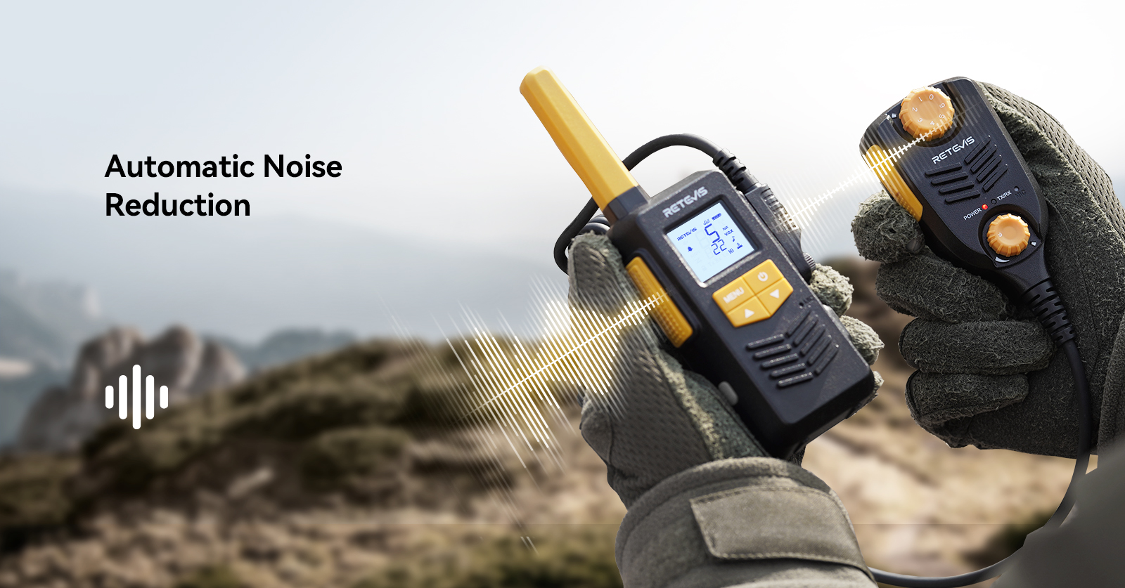 Retevis eztalk 2s walkie-talkie for high-quality audio