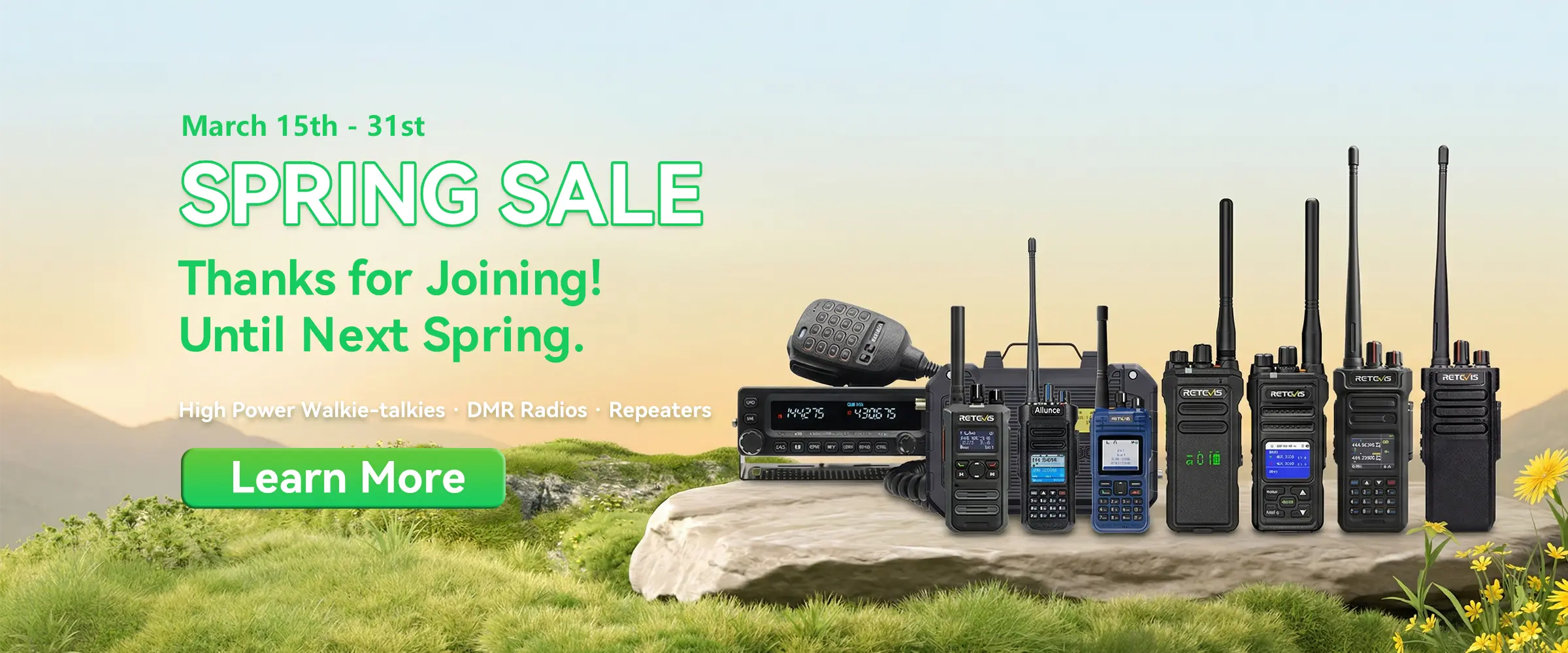 Retevis Spring Sale 2026 - PC Main Visual