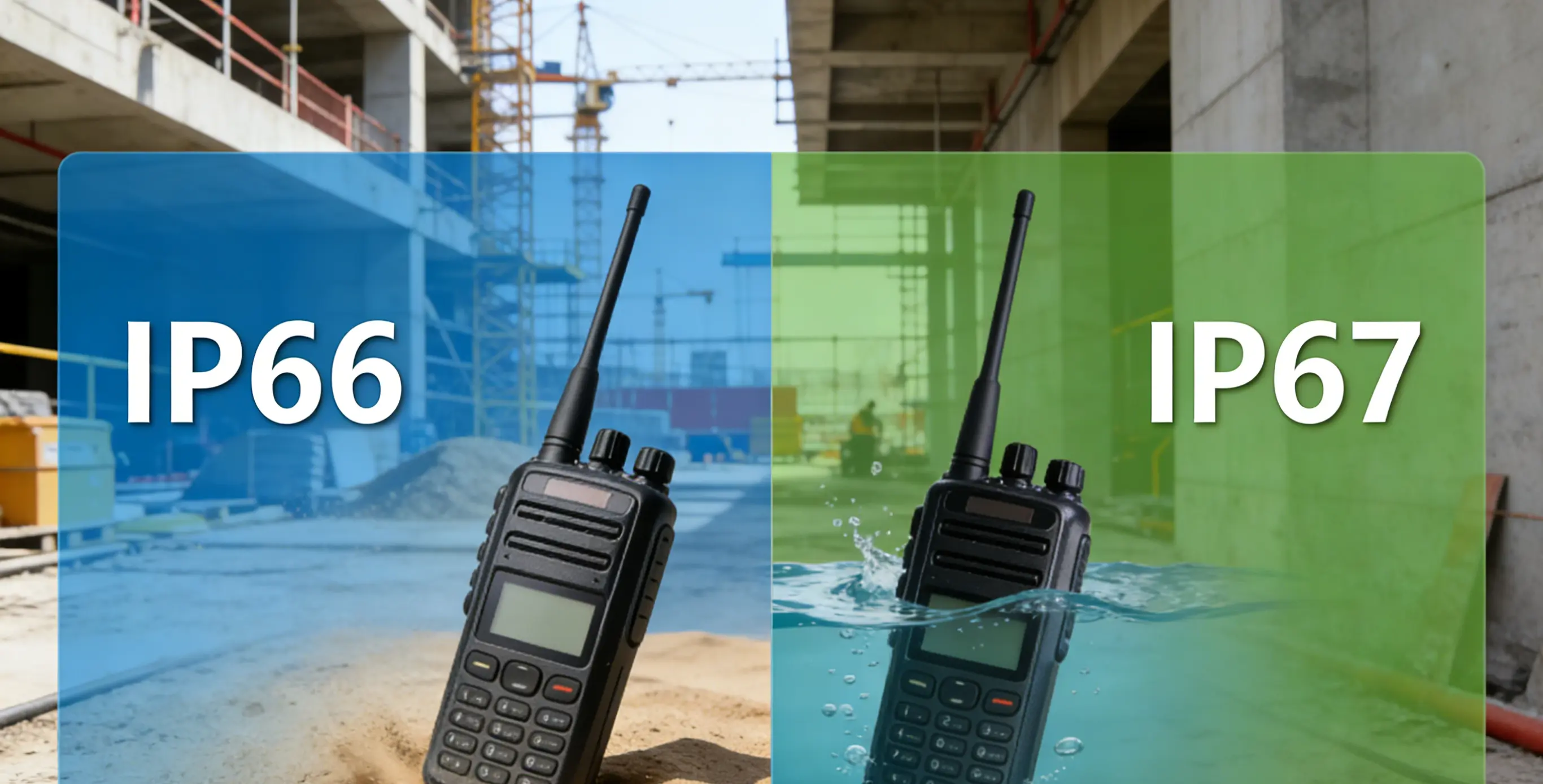 IP66 vs IP67: Which Protection Rating Is Better for Construction Site Walkie-Talkies?