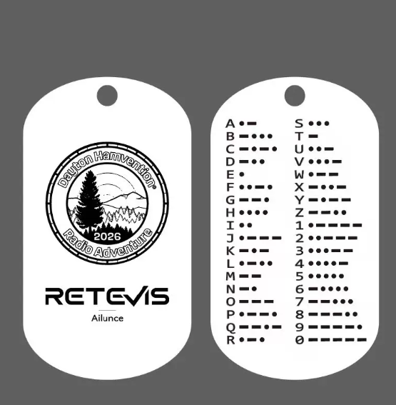 2026 RETEVIS Ailunce×Dayton Hamvention Classic Stainless Steel Keychain