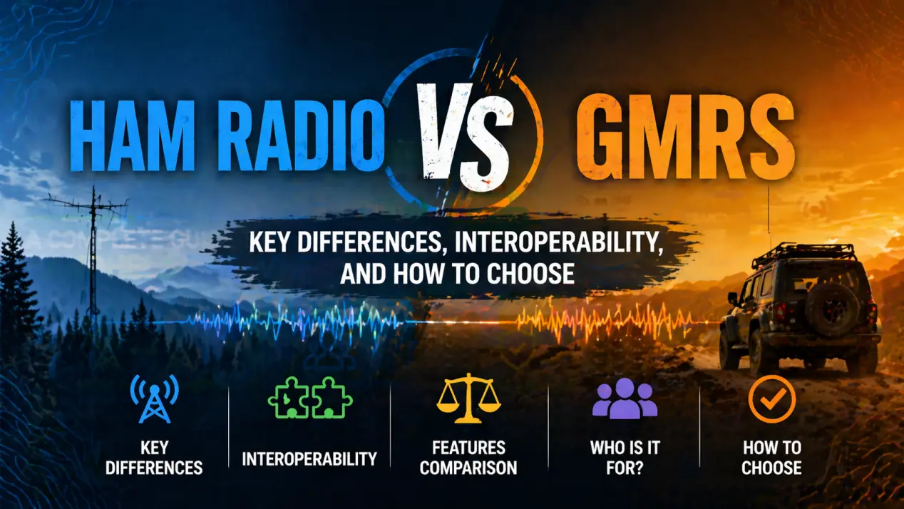 Ham Radio vs GMRS: Key Differences, Interoperability, and How to Choose