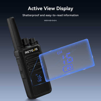 Retevis RT68H FRS Radio 10 Packs with Earpieces and 10-Way Charger | License-Free | Compact Design | 1200mAh Battery | Rugged Construction