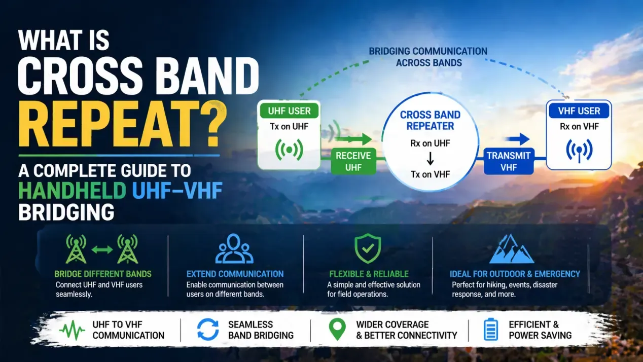 What Is Cross Band Repeat? A Complete Guide to Handheld UHF-VHF Bridging