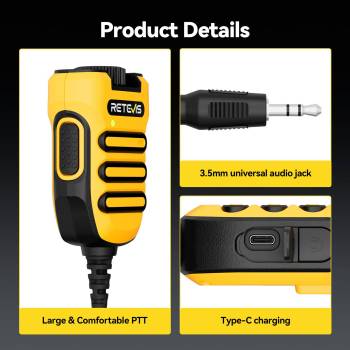H012S IP67 Waterproof Radio Mic with AI Noise Cancelling for RB48 Series