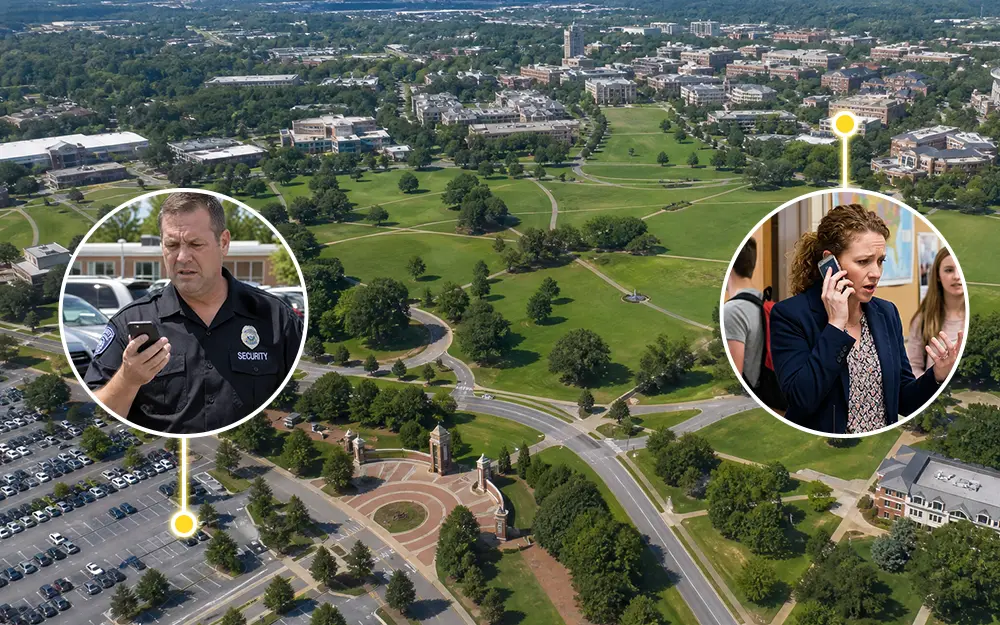 Wide Campus Layouts Leave Staff Beyond Reliable Contact
