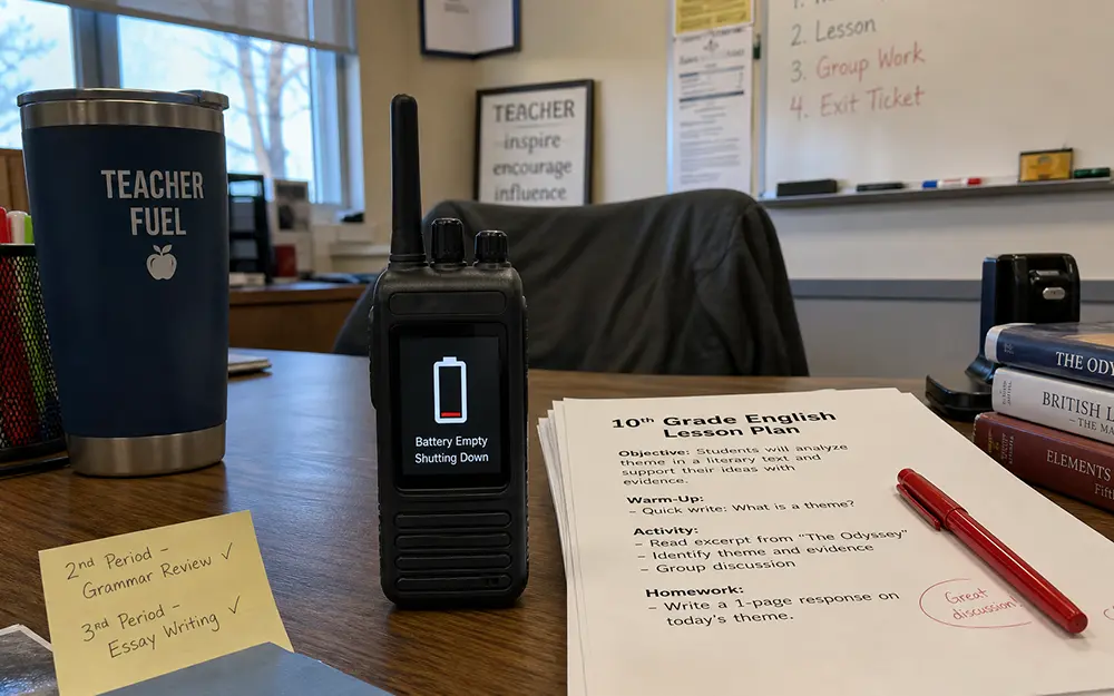 Short Battery Life Limits Full-Day Effective Communication in Schools