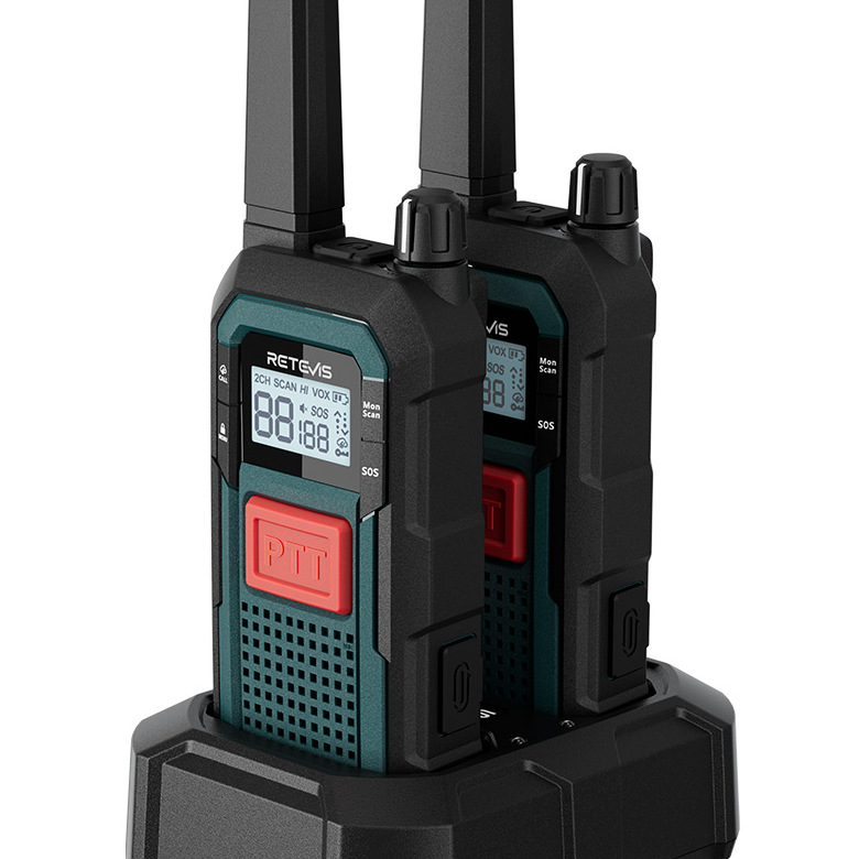 Retevis RB48 FRS Radio | License-Free | IP67 Waterproof | Heavy-Duty | 2000mAh Battery | USB-C Charging