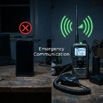 "Smartphone loses signal while ham radio stays connected for emergency response