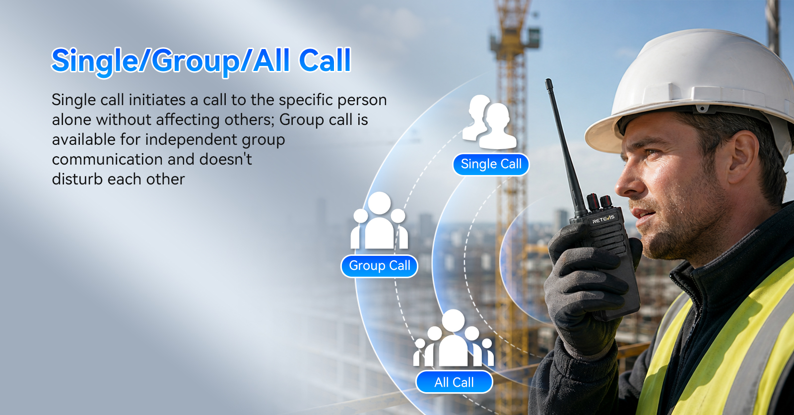 Retevis RT29D flexible calling options