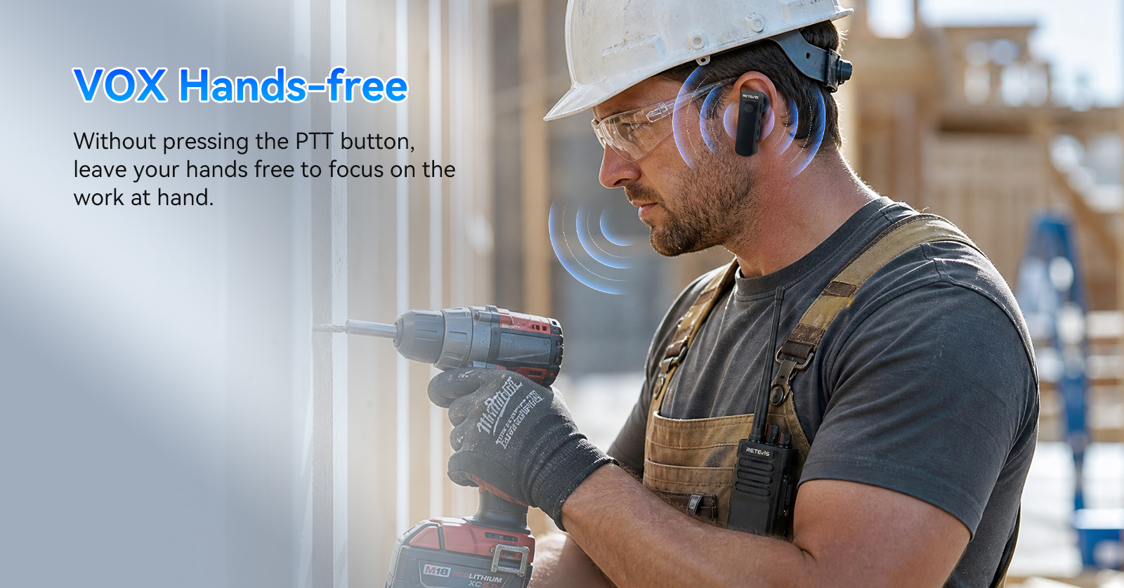 RT29D VOX hands-free operation, 