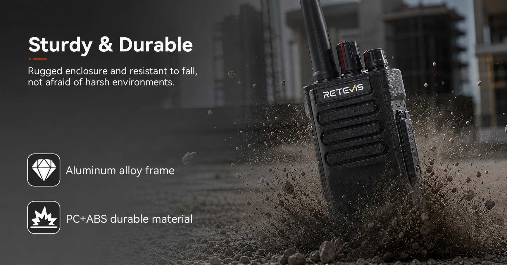 Retevis RT29D DMR radio with rugged design