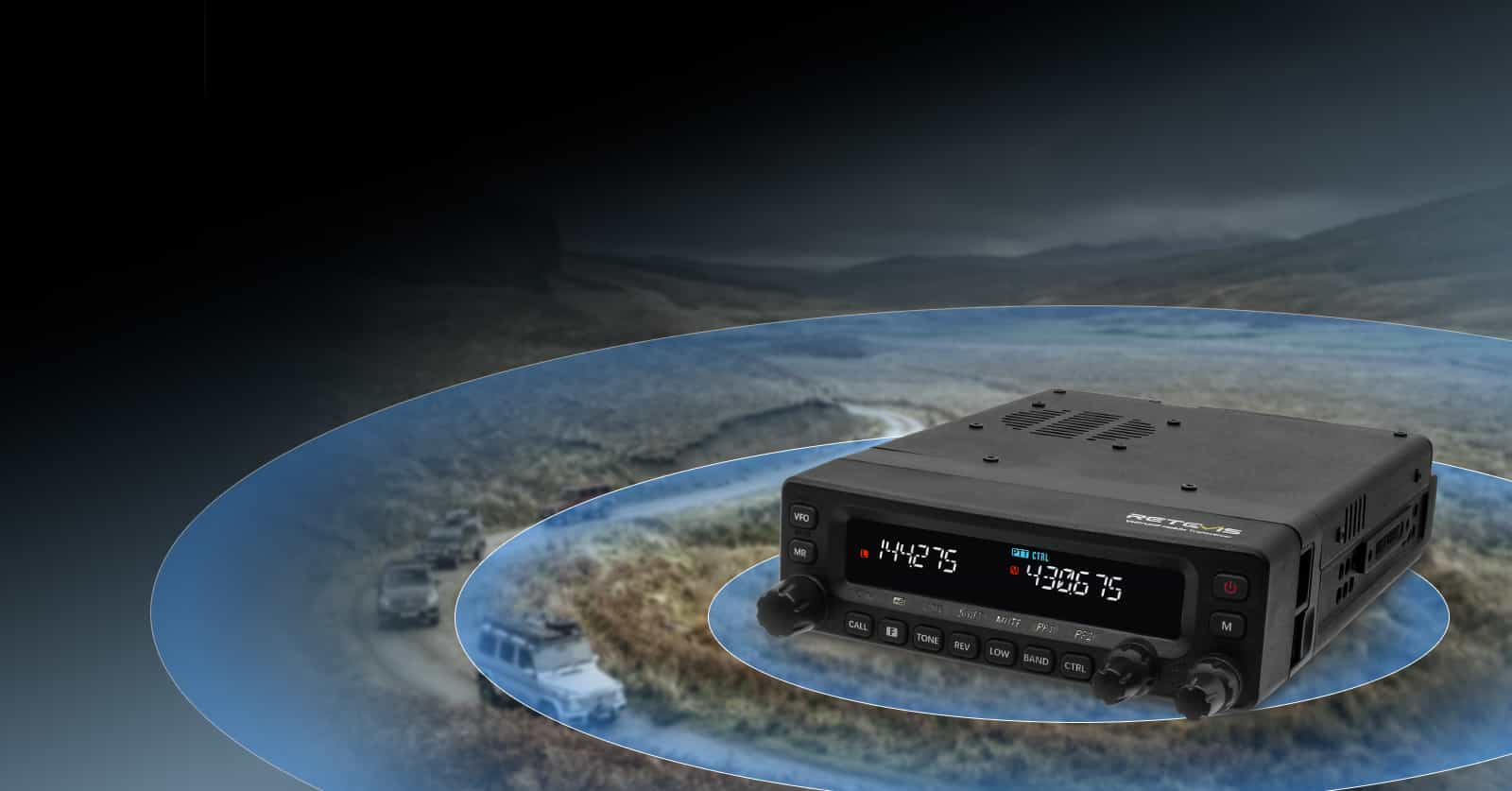 Retevis MA1 UHF VHF High Power Ham Radio with Detachable Front Panel