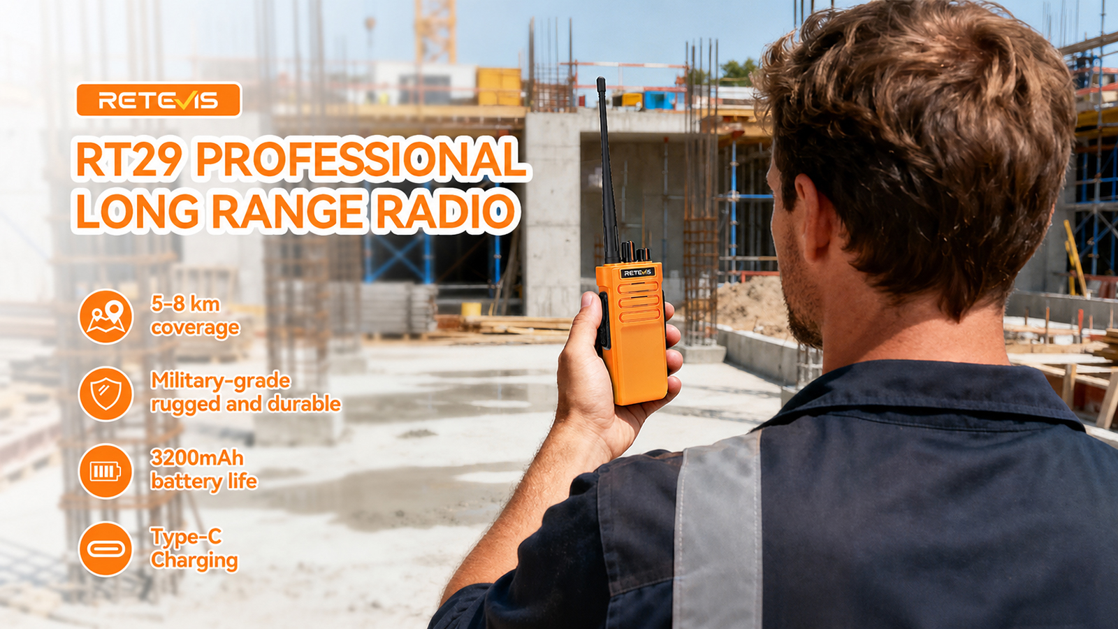 Retevis RT29 professional long range walkie talkie