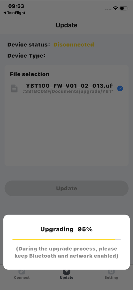 Upgrading RETEVIS RA89R firmware via Bluetooth OTA