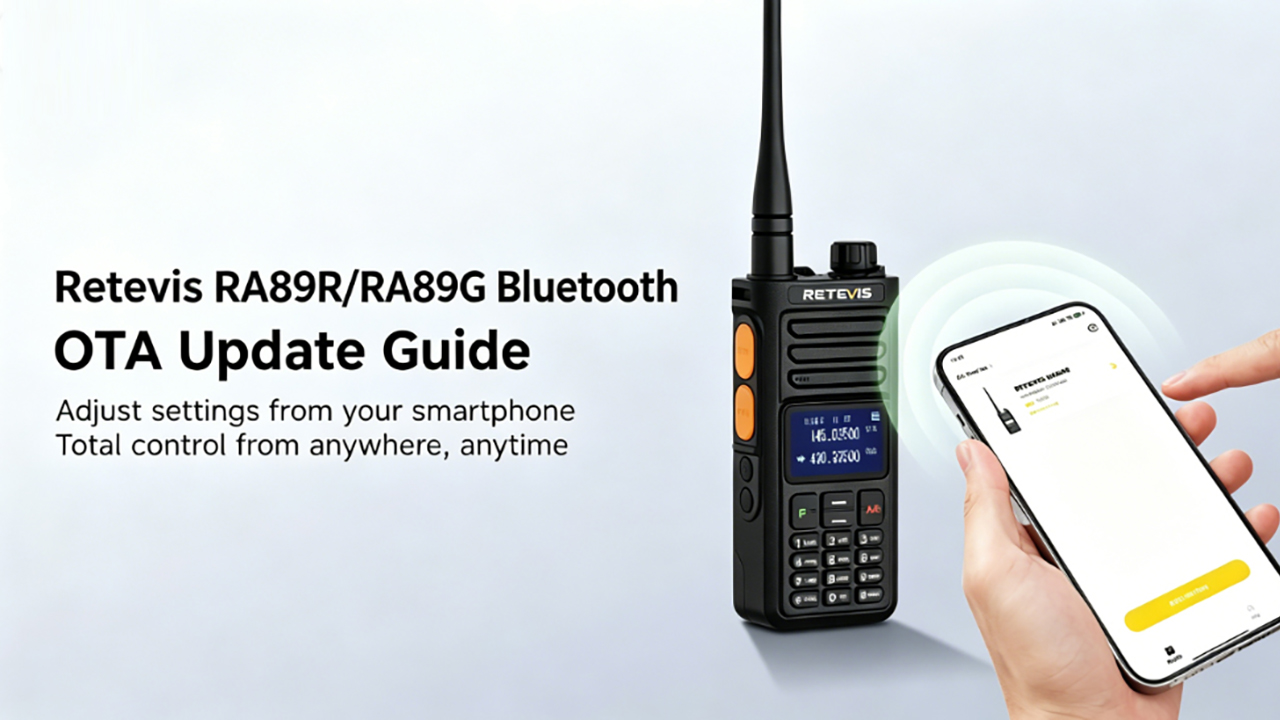 RETEVIS RA89R / RA89G Bluetooth OTA Firmware Update Guide