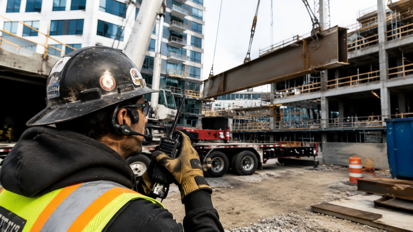 Visualize safety communication and clear coordination in noisy, high-risk work