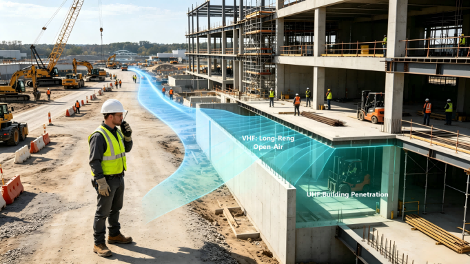 UHF vs. VHF: Which Frequency Band Is Best for Your Construction Project?