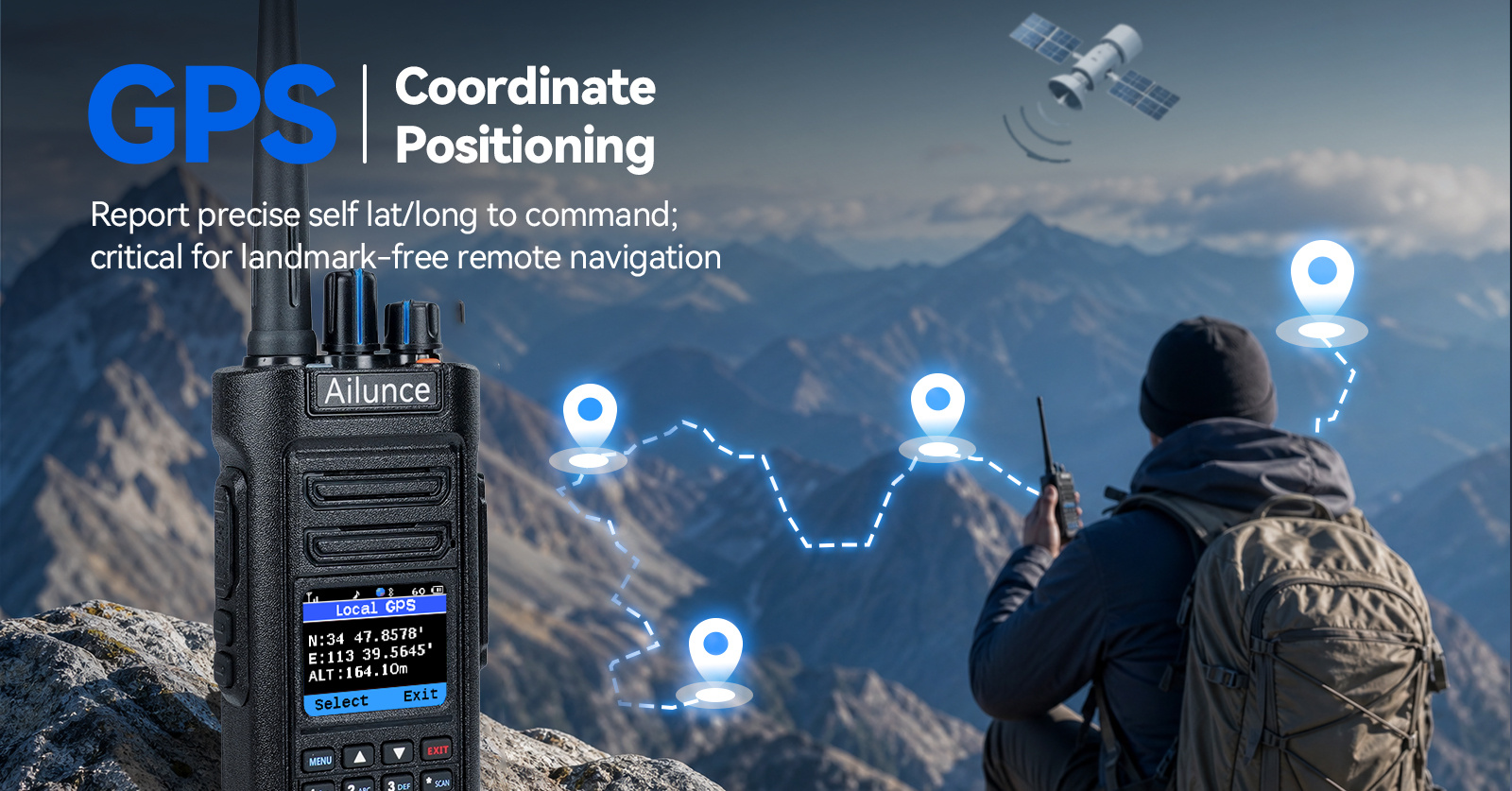 Retevis HD2 DMR Ham Radio with GPS Coordinate Positioning