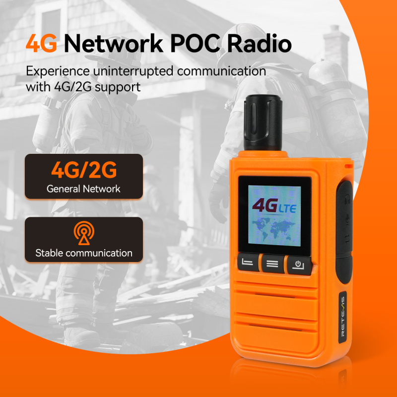 Retevis L51 PoC Radio 4G Network Two Way Radio GSP Long Range Profesional Powerful No Annual Fee for Emergency Rescue