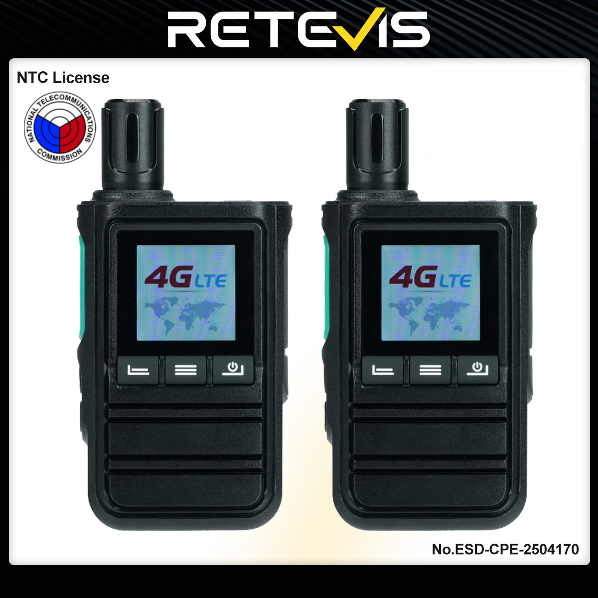 Retevis L51 PoC Radio 4G Network Two Way Radio