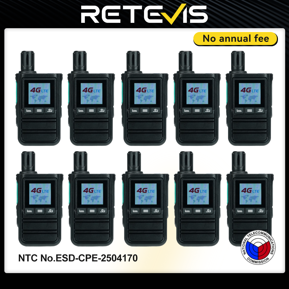 Retevis L51 4G PoC Radio Network Two Way Radio