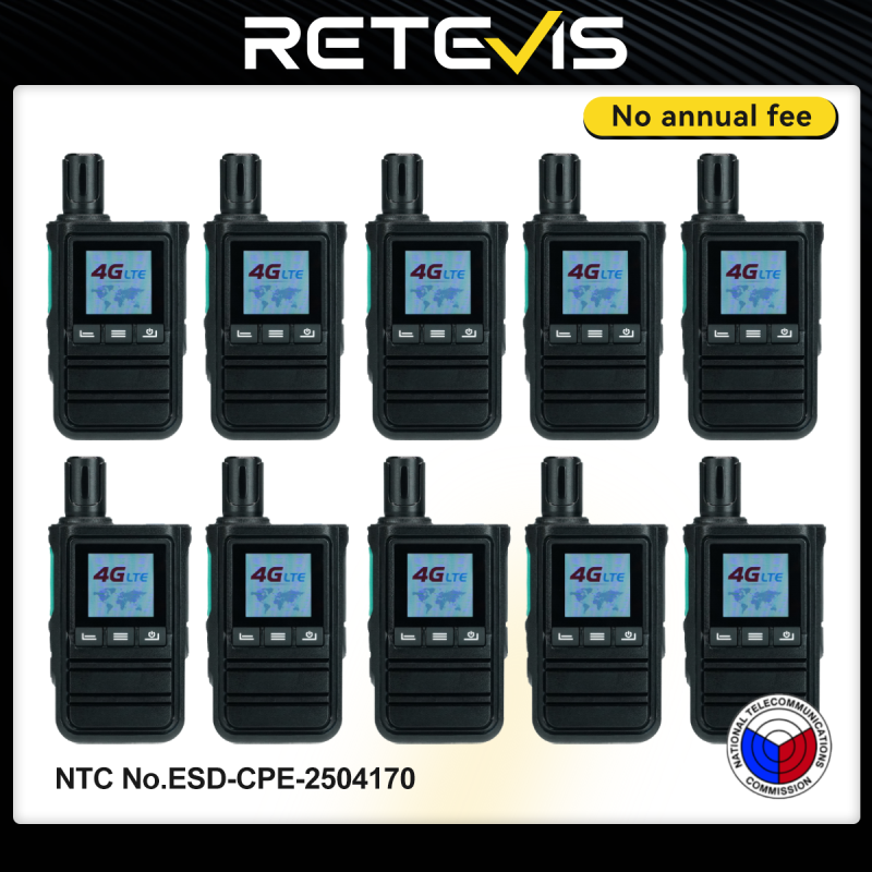 Retevis L51 4G Two Way Radio PoC Network Radio Long Range Profesional Powerful Two Way Radios No distance Limit for Fleet Management, Express, Emergency Rescue and Security Services