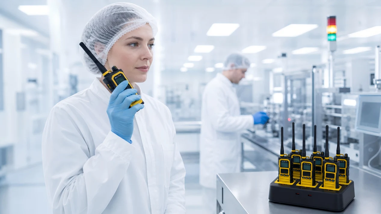 Cleanroom Communication System for Food & Pharma Sites