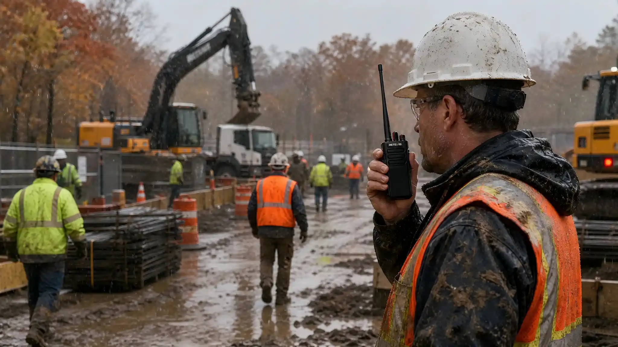 Rugged Two Way Radios for Fall Construction: How to Stay Connected in Changing Weather