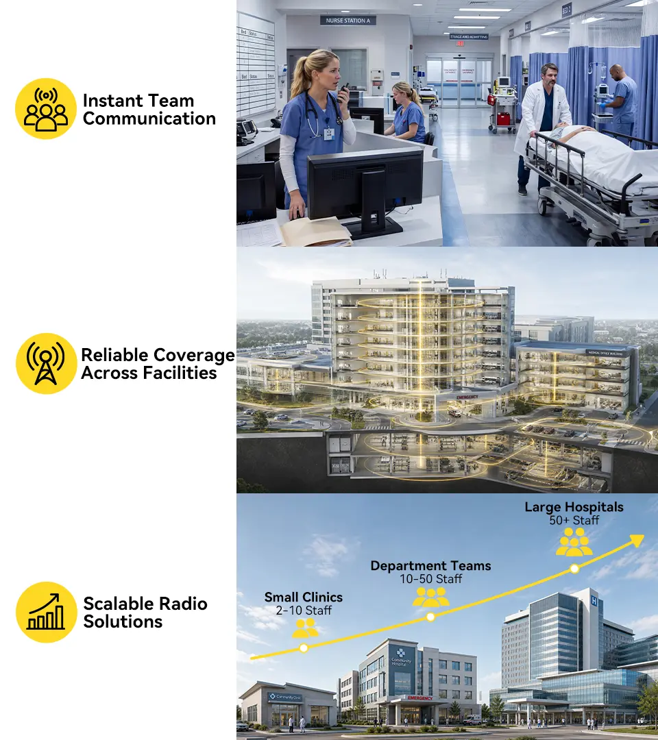 Healthcare radio solutions