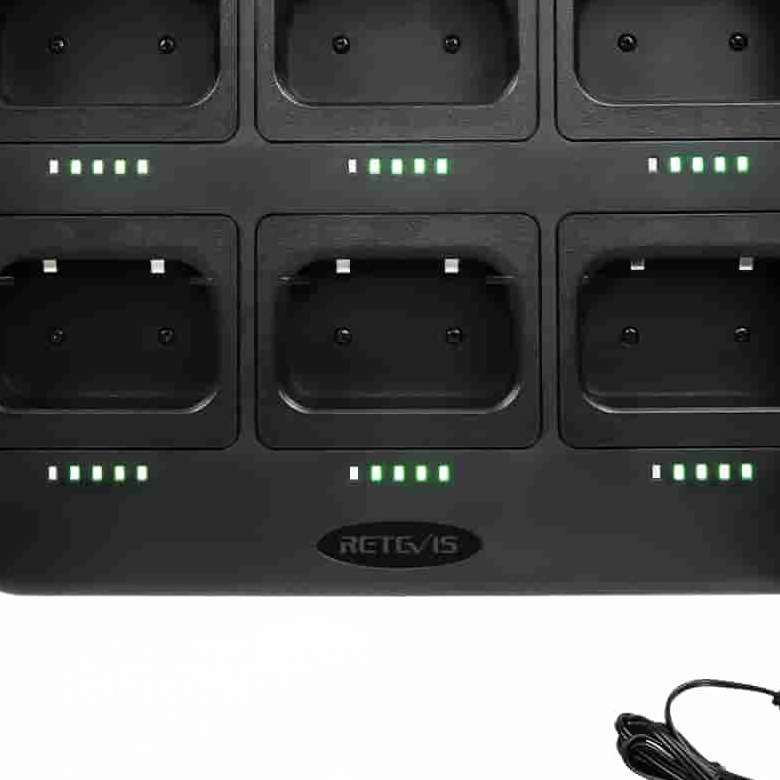 Retevis six way efficient charge  Multi Unit Charging Station Compatible with RT86 series walkie-talkies