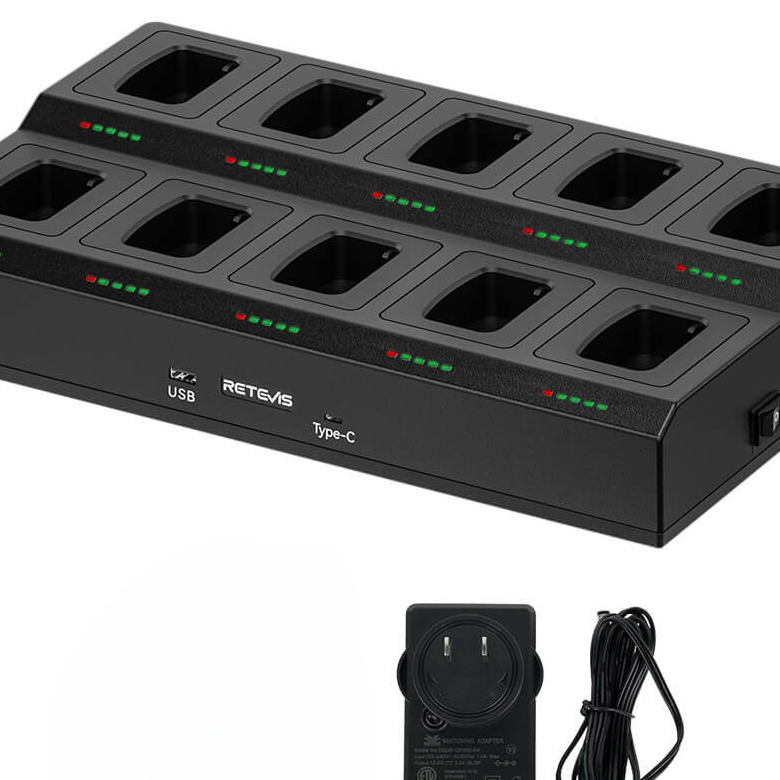 Retevis RTC777T 10-Way Walkie Talkie Charger