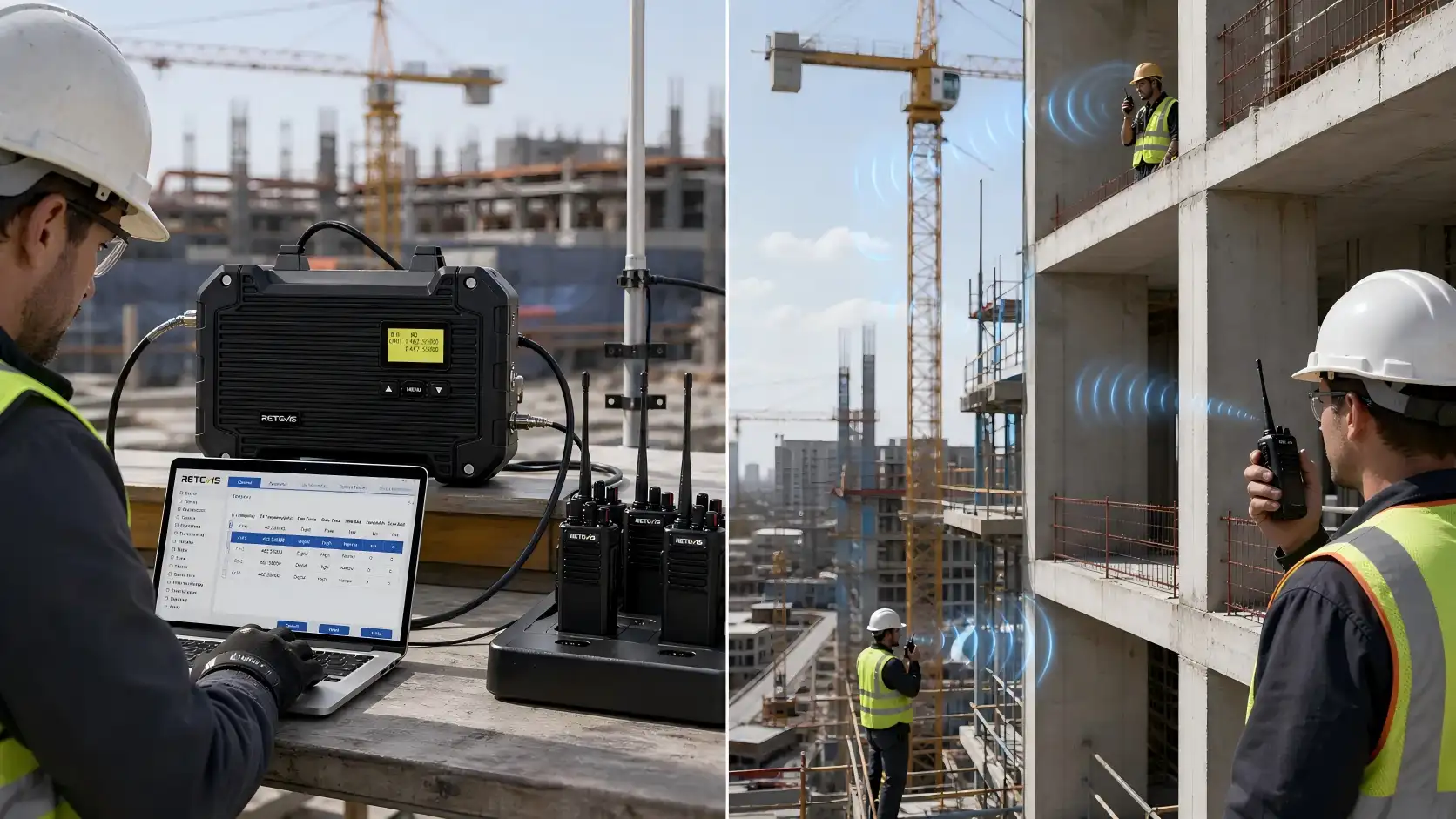 How to Improve Communication Coverage on Multi-Story Construction Sites