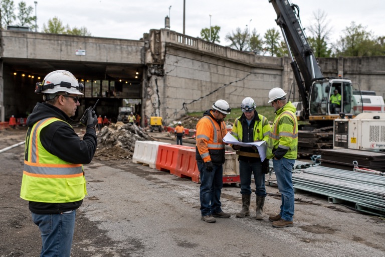 Reliable communication helps crews stay aligned across complex jobsite environments.