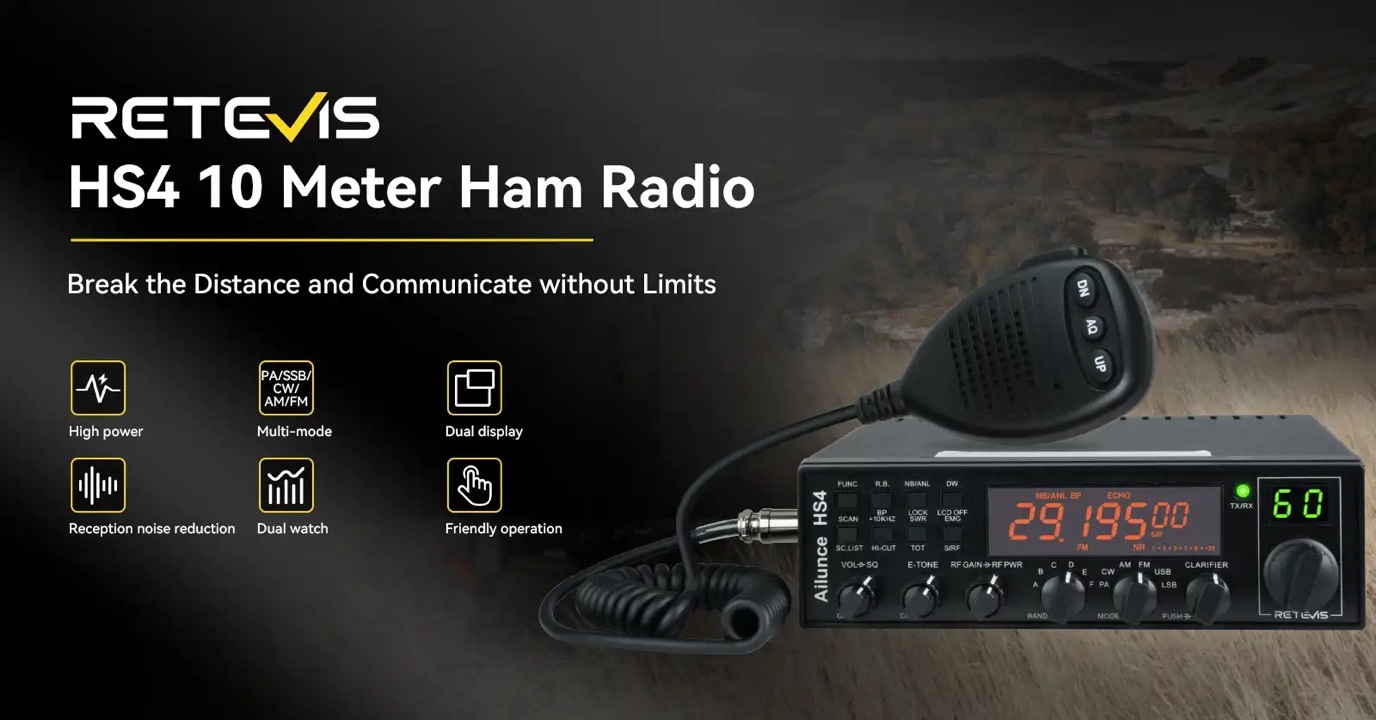 RETEVIS HS4 10 Meter Ham Radio