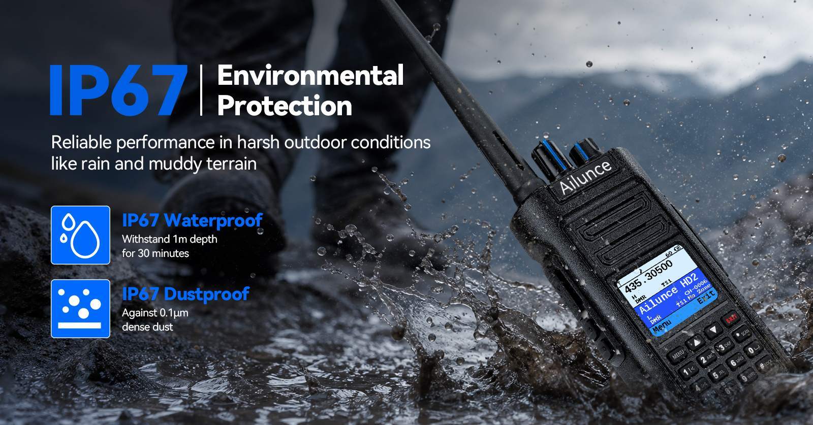 IP67 rating HD2 Radio
