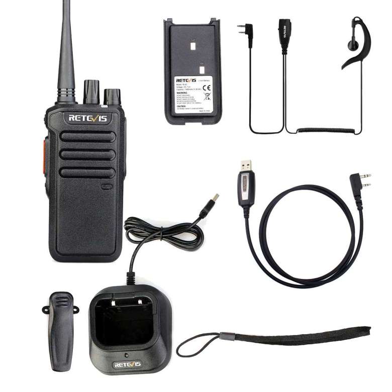 Retevis RT43 UHF DMR Radio with Earpiece