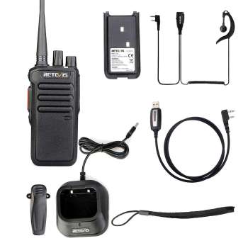 Retevis RT43 UHF DMR Radio with Earpiece