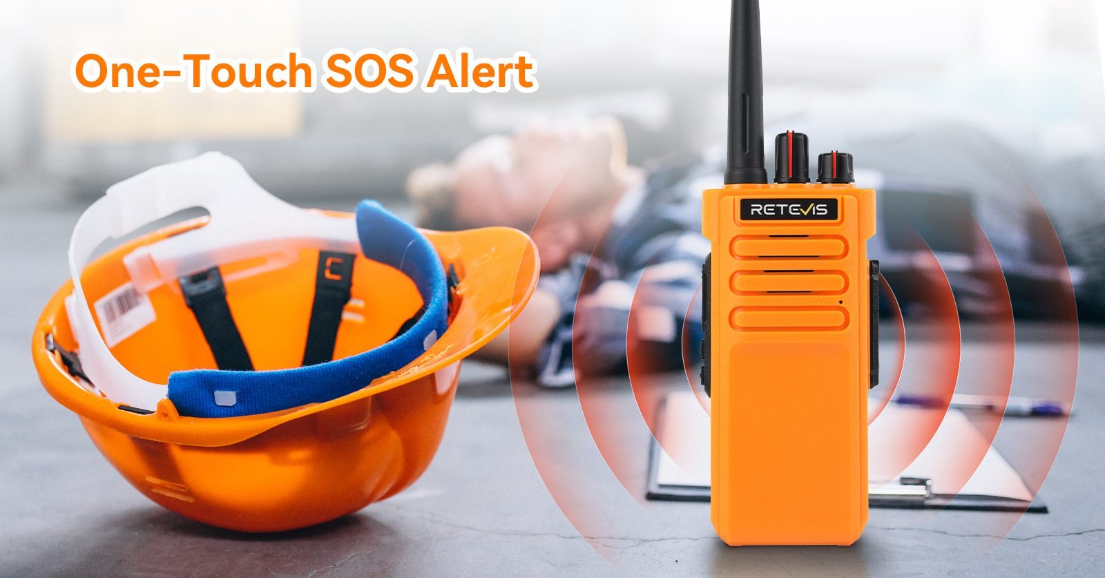 Retevis RT29 two way radio with Instant Emergency Alert