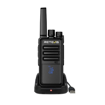 Retevis RT668H PMR446 Radio 10 Packs with 10-Way Charger | License-Free | Hidden Display | Rugged Design | Type-C Charging | Long Battery Life