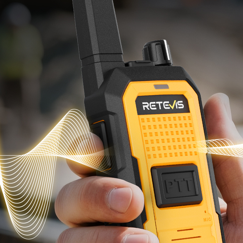 Retevis RB648A PMR446 Heavy Duty Radio | License-Free | IP67 Waterproof | Two-way Noise Reduction | 2000 mAh Battery | Type-C Charging 
