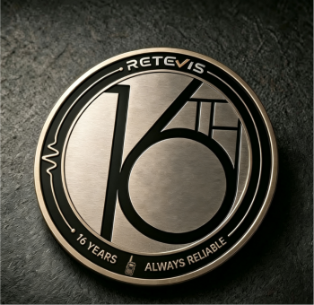 Retevis 16th Anniversary Commemorative Metal Badge | Limited Anniversary Gift