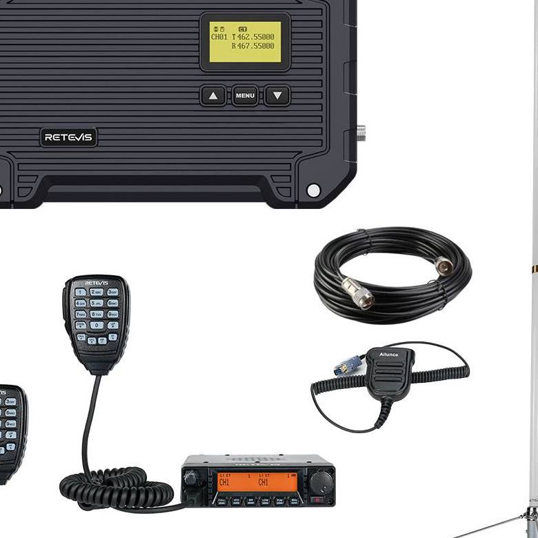 Retevis GMRS 40-Watt Radios RA87 and High Power Waterproof Repeater RT97L Bundle