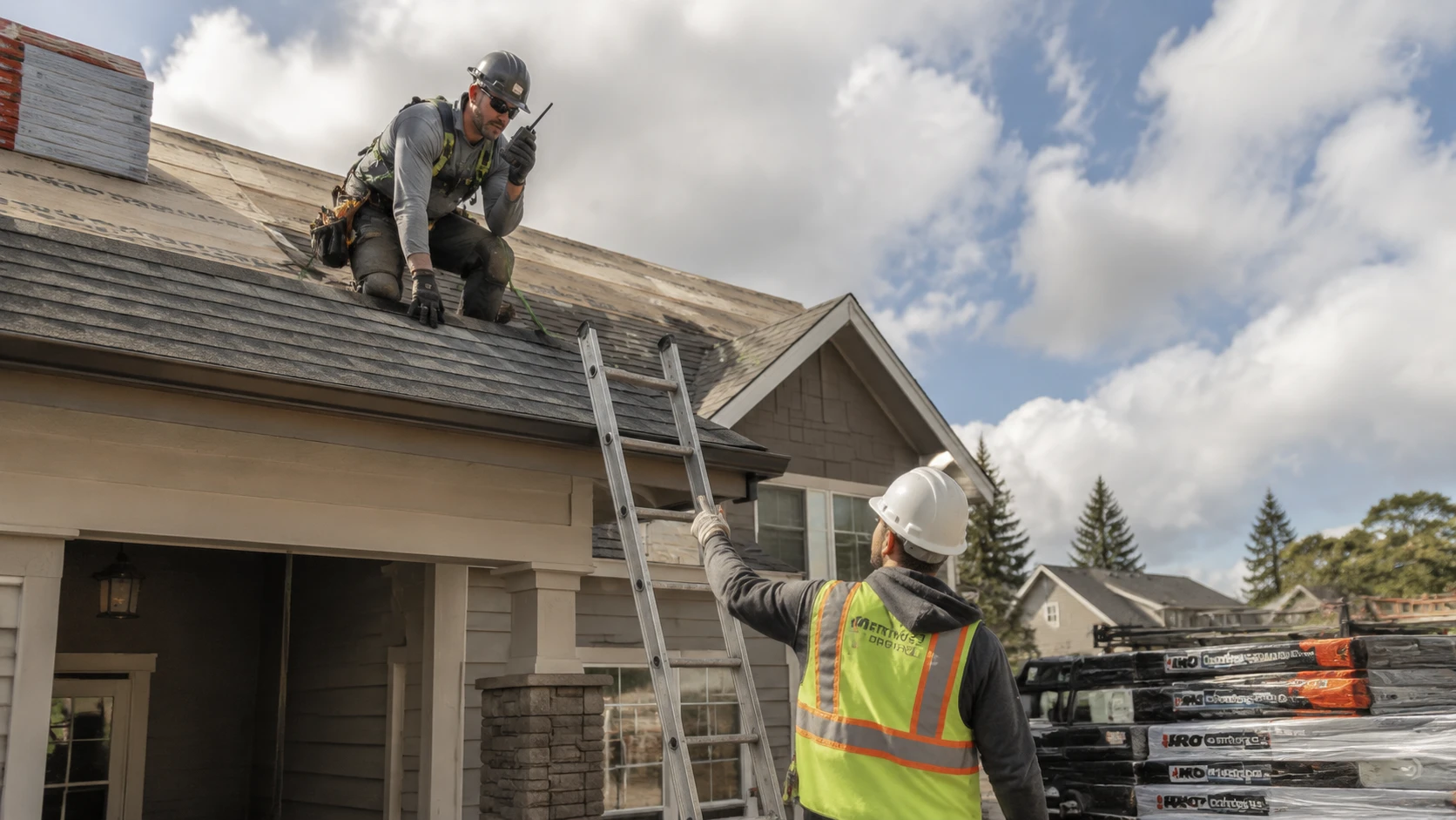 High-Roof Communications: Why Roofing Crews Need Weatherproof Radios