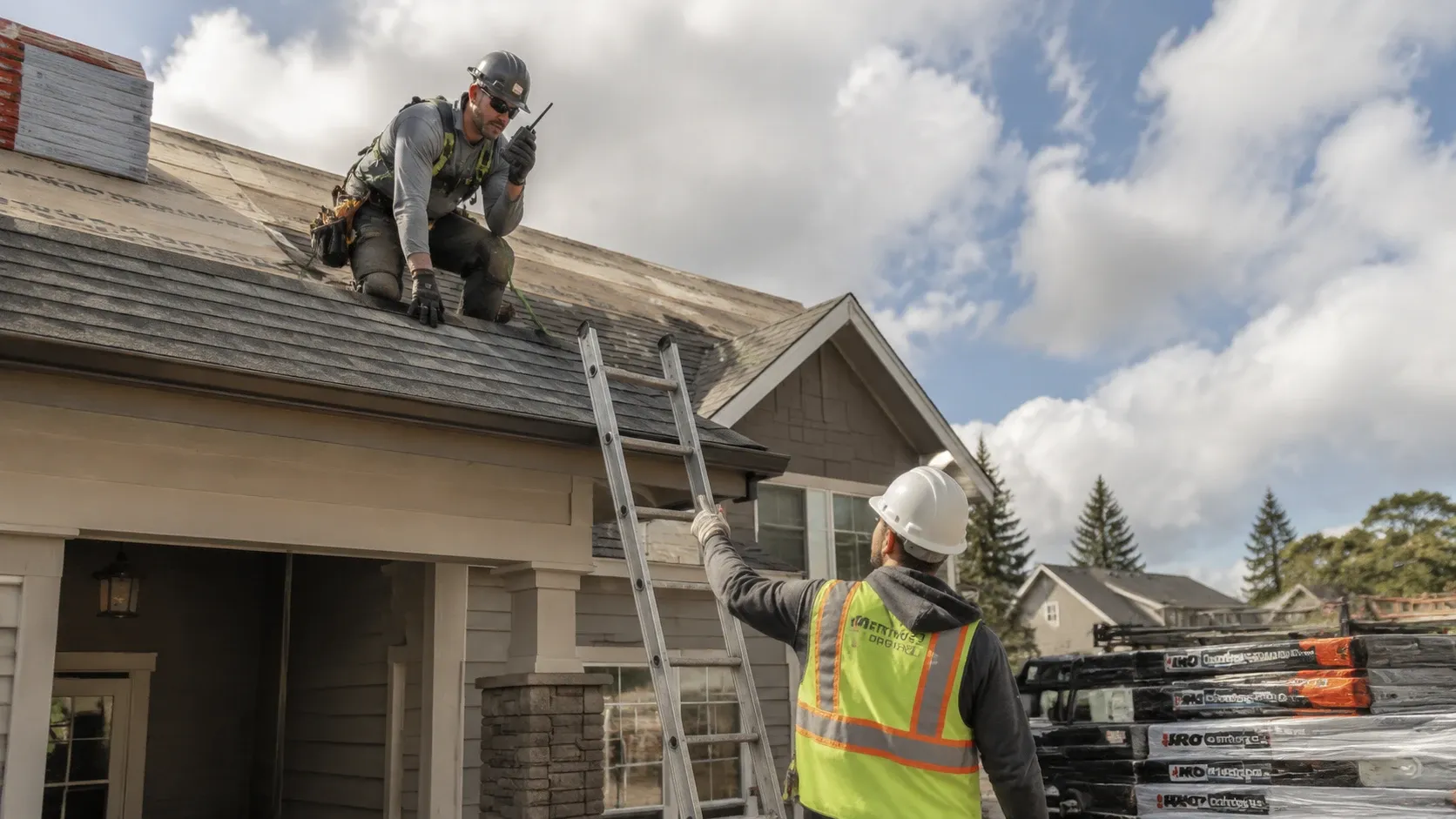 High-Roof Communications: Why Roofing Crews Need Weatherproof Radios